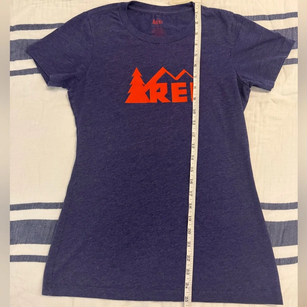 REI Women’s Blue Short Sleeve Tee with Red Logo, Small, GUC - Picture 5 of 5